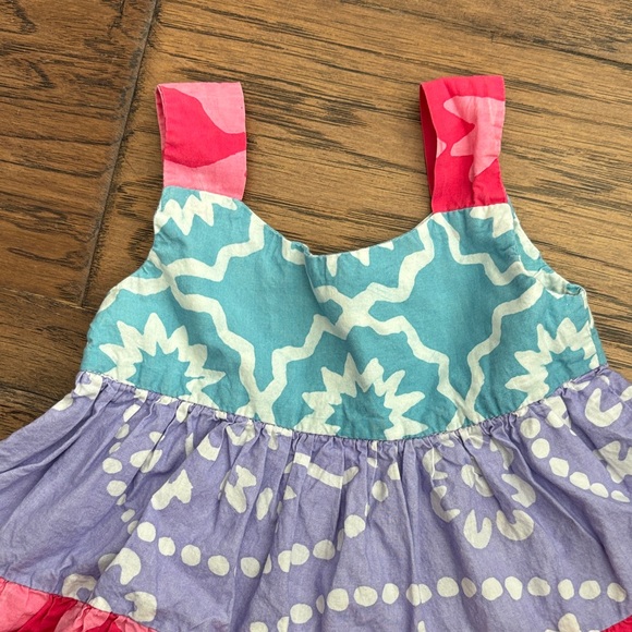 Colorful Sleeveless Dress from Ghana - Picture 3 of 4